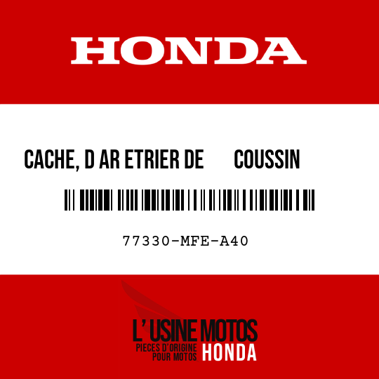image de 77330-MFE-A40 CACHE, D AR ETRIER DE       COUSSIN