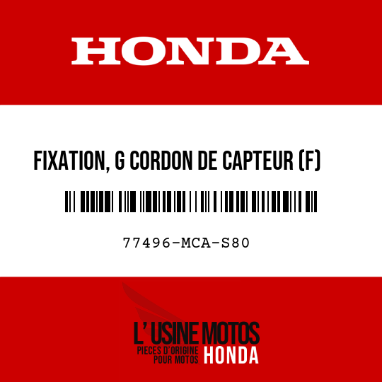 image de 77496-MCA-S80 FIXATION, G CORDON DE CAPTEUR (F)