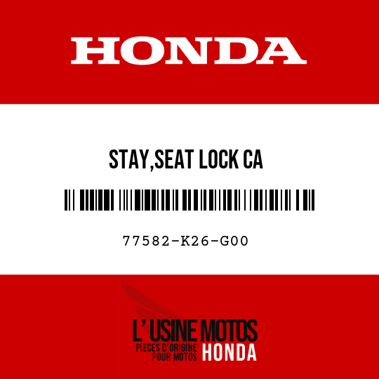 image de 77582-K26-G00 STAY,SEAT LOCK CA