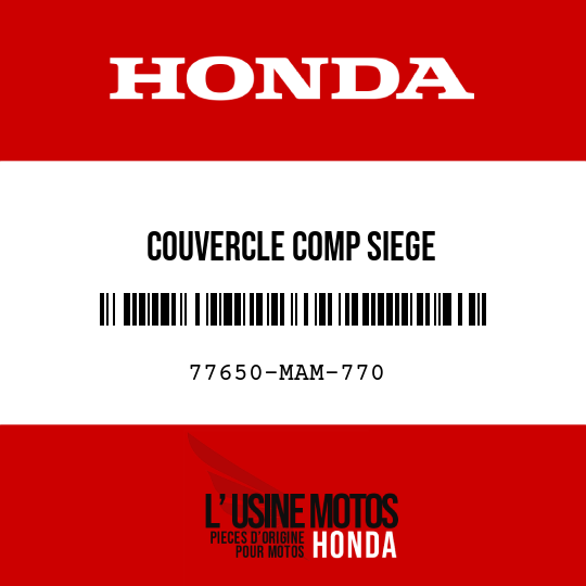 image de 77650-MAM-770 COUVERCLE COMP SIEGE
