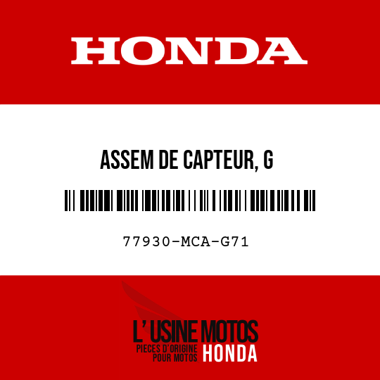 image de 77930-MCA-G71 ASSEM DE CAPTEUR, G
