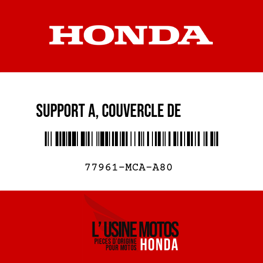 image de 77961-MCA-A80 SUPPORT A, COUVERCLE DE       CONNECTEUR