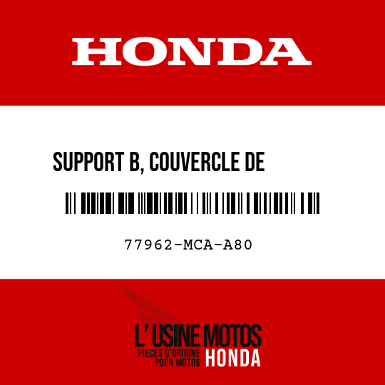 image de 77962-MCA-A80 SUPPORT B, COUVERCLE DE       CONNECTEUR