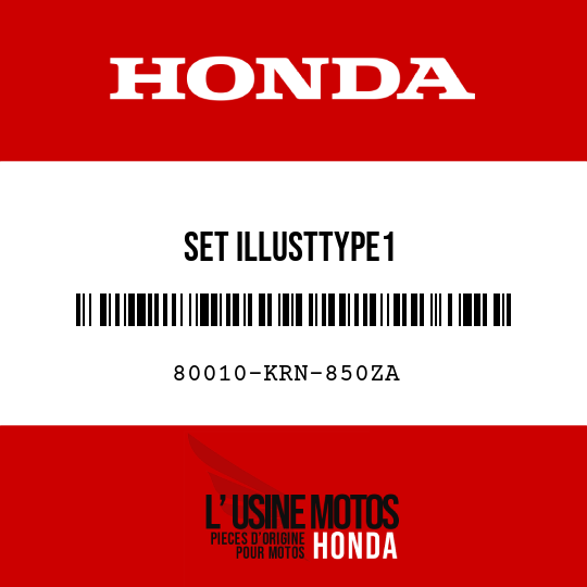 image de 80010-KRN-850ZA SET ILLUSTTYPE1