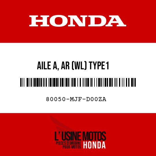 image de 80050-MJF-D00ZA AILE A, AR (WL) TYPE1