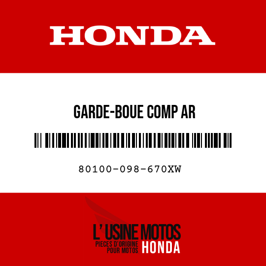 image de 80100-098-670XW GARDE-BOUE COMP AR
