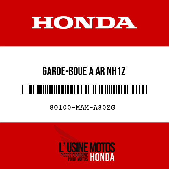 image de 80100-MAM-A80ZG GARDE-BOUE A AR NH1Z 