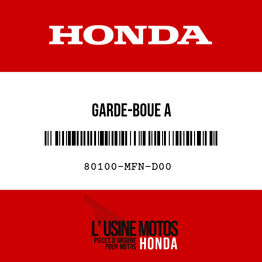 image de 80100-MFN-D00 GARDE-BOUE A