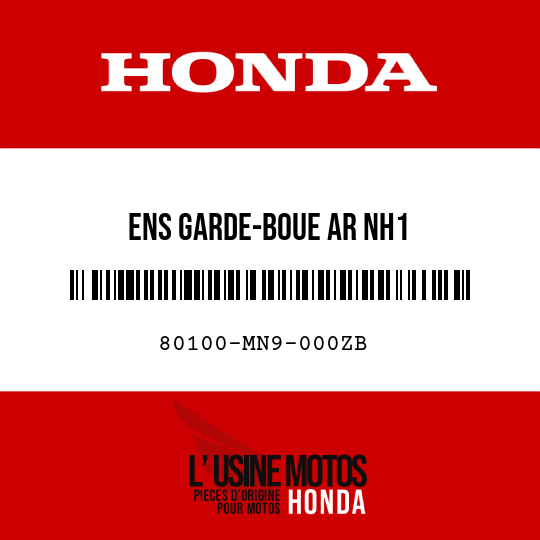 image de 80100-MN9-000ZB ENS GARDE-BOUE AR NH1 