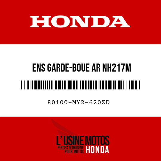 image de 80100-MY2-620ZD ENS GARDE-BOUE AR NH217M 