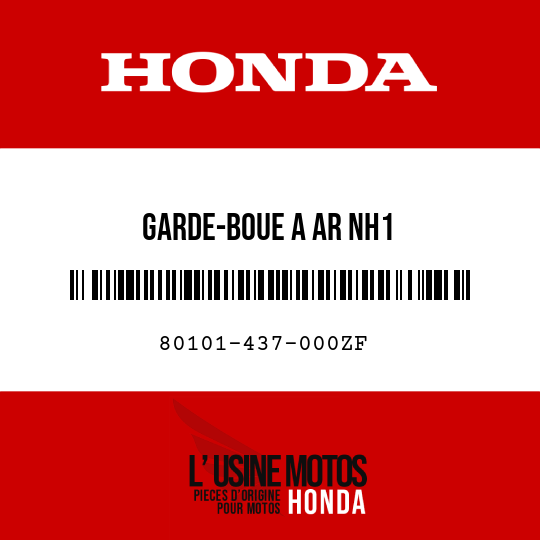 image de 80101-437-000ZF GARDE-BOUE A AR NH1 
