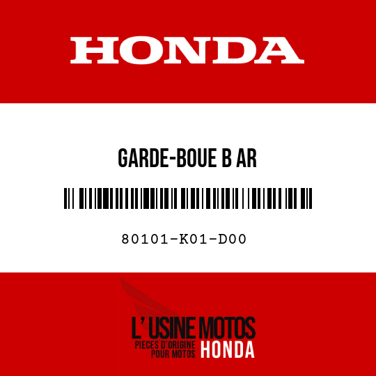 image de 80101-K01-D00 GARDE-BOUE B AR