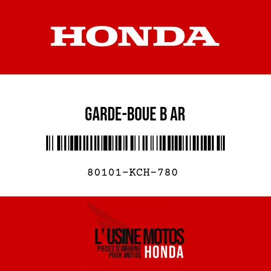 image de 80101-KCH-780 GARDE-BOUE B AR