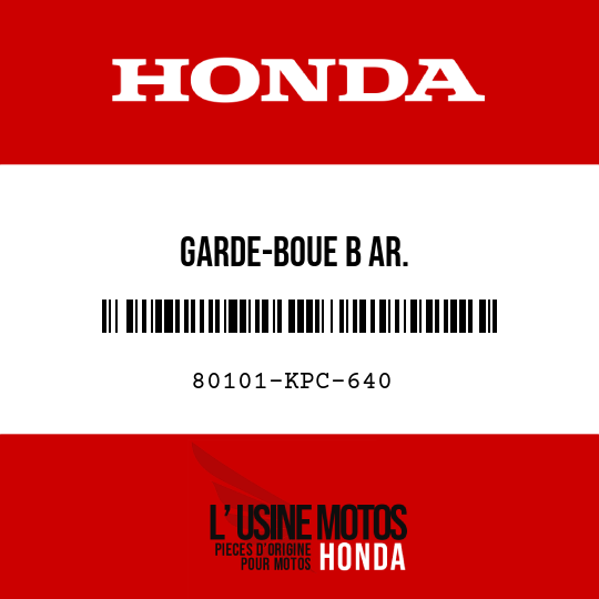 image de 80101-KPC-640 GARDE-BOUE B AR.