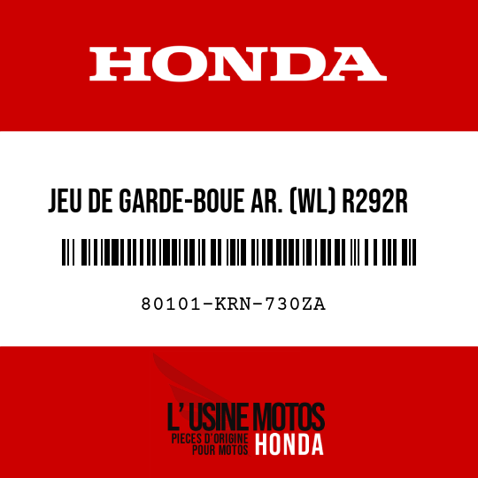 image de 80101-KRN-730ZA JEU DE GARDE-BOUE AR. (WL) R292R 