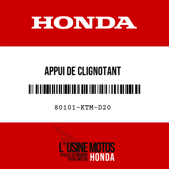 image de 80101-KTM-D20 APPUI DE CLIGNOTANT
