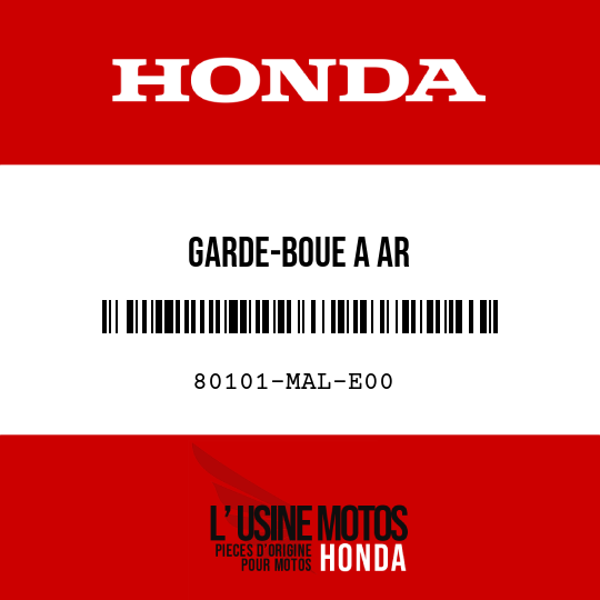 image de 80101-MAL-E00 GARDE-BOUE A AR