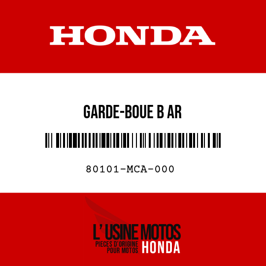 image de 80101-MCA-000 GARDE-BOUE B AR