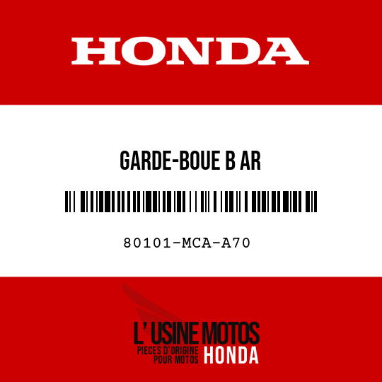 image de 80101-MCA-A70 GARDE-BOUE B AR
