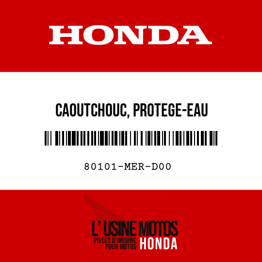 image de 80101-MER-D00 CAOUTCHOUC, PROTEGE-EAU