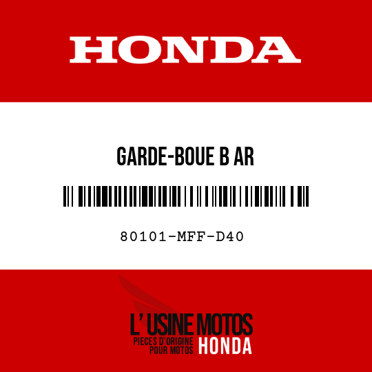 image de 80101-MFF-D40 GARDE-BOUE B AR