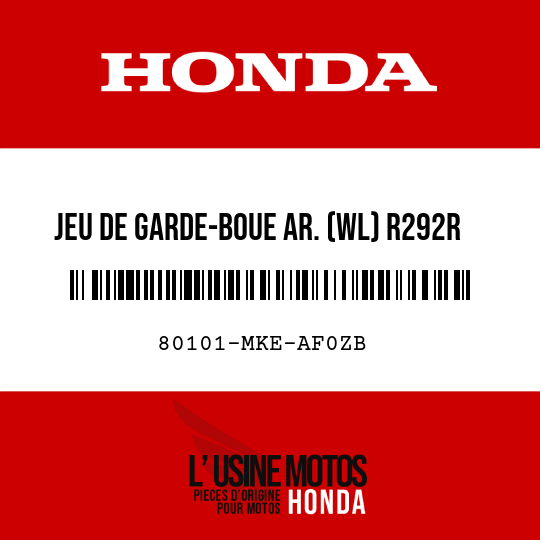 image de 80101-MKE-AF0ZB JEU DE GARDE-BOUE AR. (WL) R292R