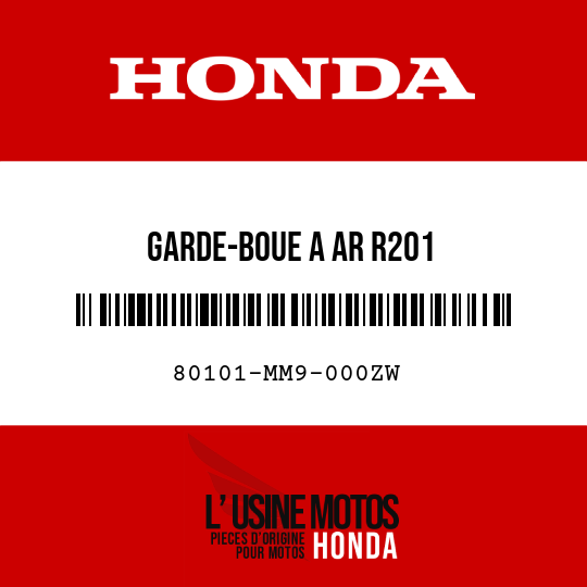 image de 80101-MM9-000ZW GARDE-BOUE A AR R201 