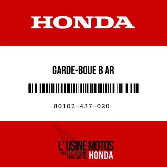 image de 80102-437-020 GARDE-BOUE B AR