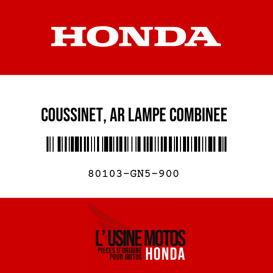image de 80103-GN5-900 COUSSINET, AR LAMPE COMBINEE