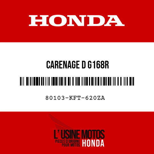 image de 80103-KFT-620ZA CARENAGE D G168R 