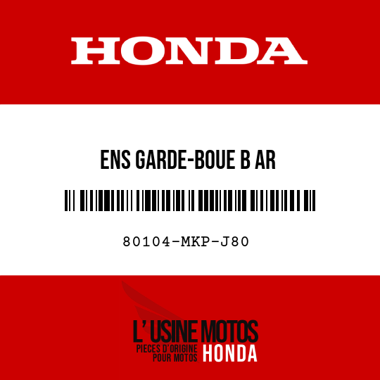 image de 80104-MKP-J80 ENS GARDE-BOUE B AR