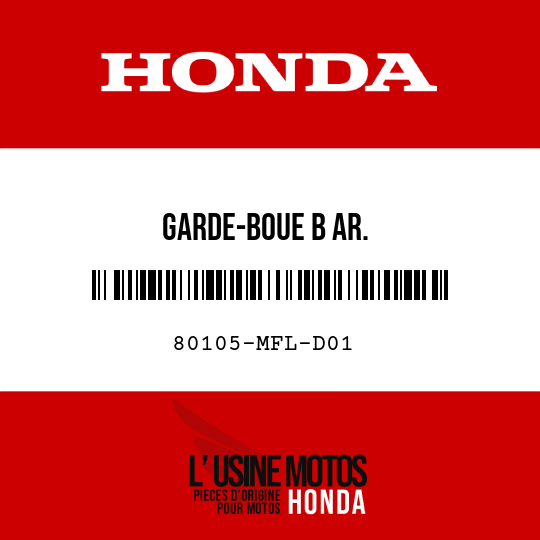 image de 80105-MFL-D01 GARDE-BOUE B AR.