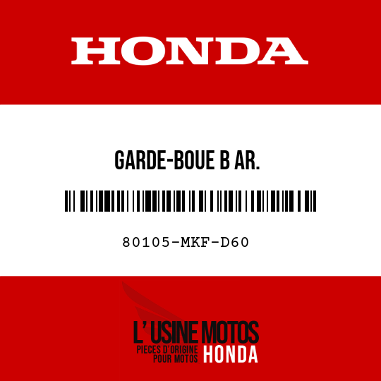 image de 80105-MKF-D60 GARDE-BOUE B AR.