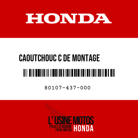 image de 80107-437-000 CAOUTCHOUC C DE MONTAGE       GARDE-BOUE AR