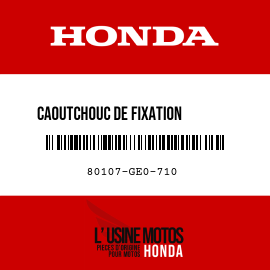 image de 80107-GE0-710 CAOUTCHOUC DE FIXATION        GARDE-BOUE AR