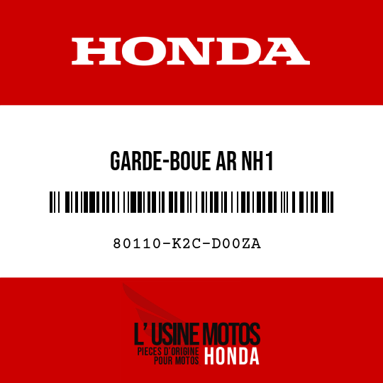 image de 80110-K2C-D00ZA GARDE-BOUE AR NH1