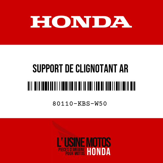 image de 80110-KBS-W50 SUPPORT DE CLIGNOTANT AR