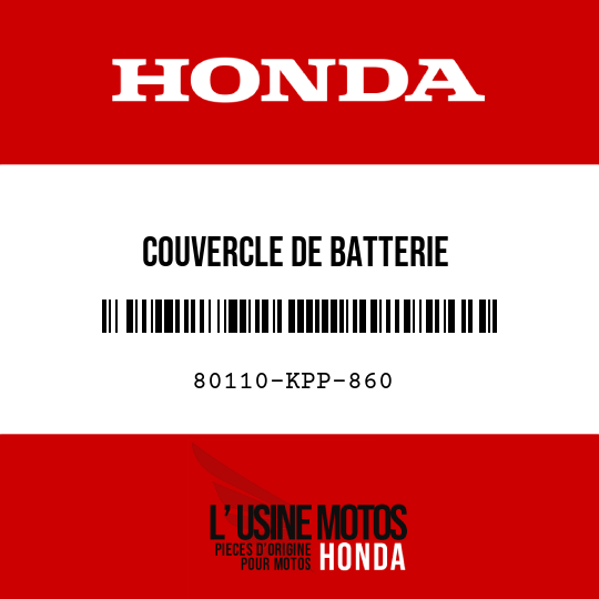 image de 80110-KPP-860 COUVERCLE DE BATTERIE