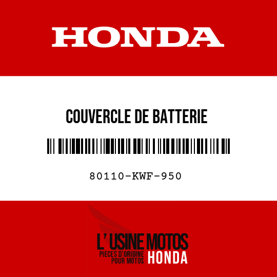 image de 80110-KWF-950 COUVERCLE DE BATTERIE