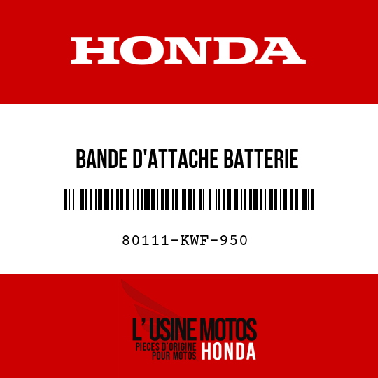 image de 80111-KWF-950 BANDE D'ATTACHE BATTERIE