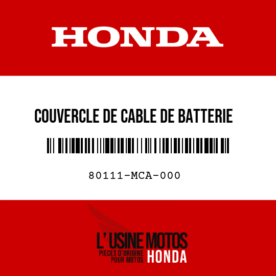 image de 80111-MCA-000 COUVERCLE DE CABLE DE BATTERIE
