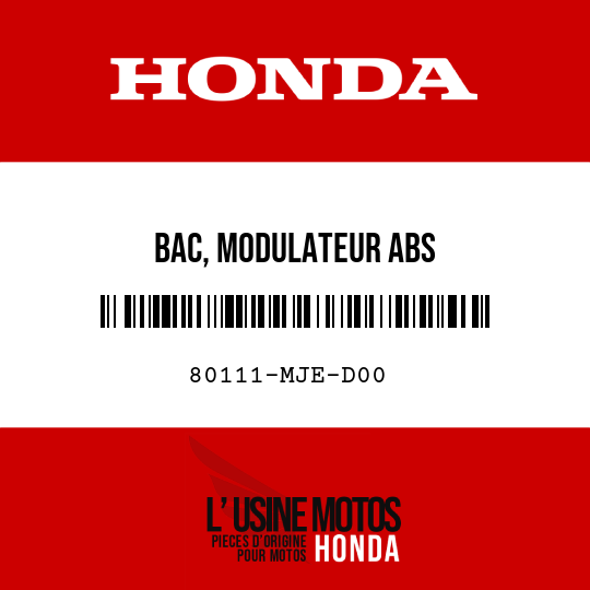 image de 80111-MJE-D00 BAC, MODULATEUR ABS