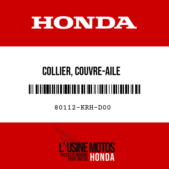 image de 80112-KRH-D00 COLLIER, COUVRE-AILE