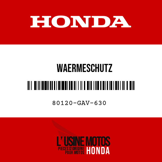 image de 80120-GAV-630 WAERMESCHUTZ