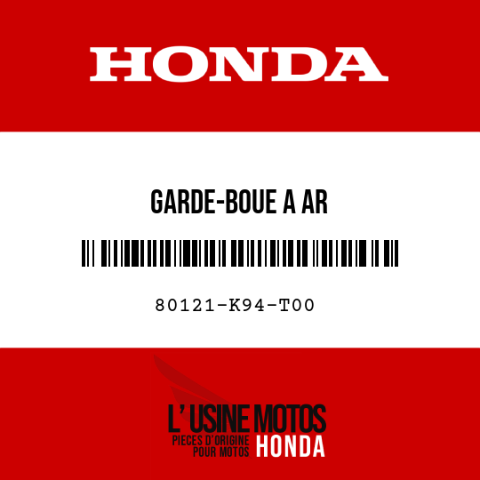 image de 80121-K94-T00 GARDE-BOUE A AR