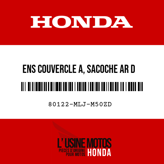 image de 80122-MLJ-M50ZD ENS COUVERCLE A, SACOCHE AR D NHC33P