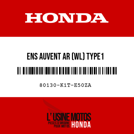 image de 80130-K1T-E50ZA ENS AUVENT AR (WL) TYPE1