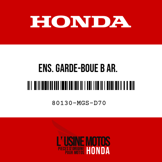 image de 80130-MGS-D70 ENS. GARDE-BOUE B AR.
