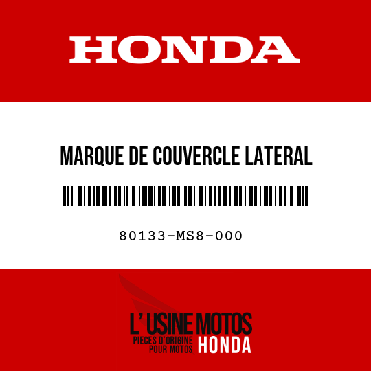 image de 80133-MS8-000 MARQUE DE COUVERCLE LATERAL