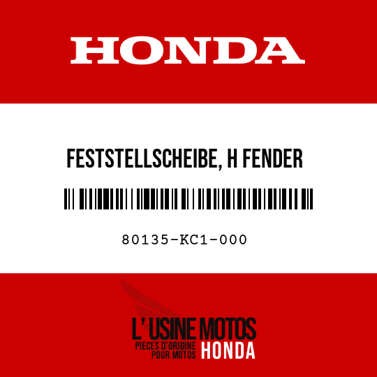 image de 80135-KC1-000 FESTSTELLSCHEIBE, H FENDER